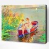 Vintage Women On A Boat Paint By Number