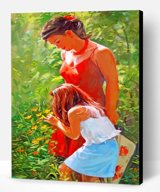 Mother And Daughter Paint By Number