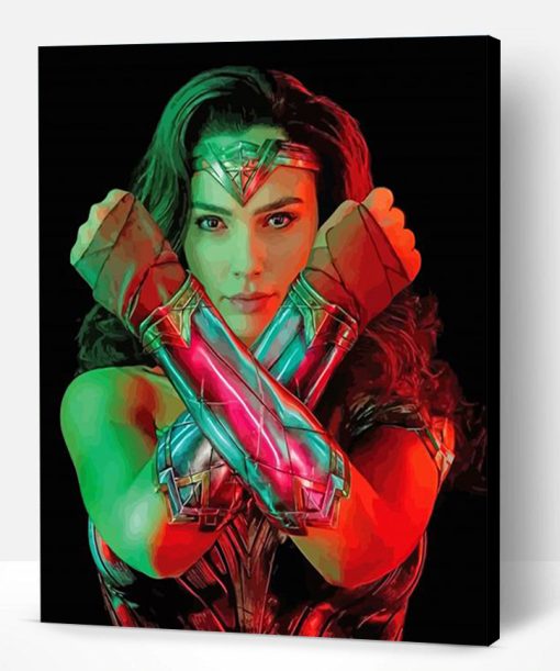 Wonder Woman Portrait Paint By Number