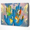 World Map Hands Paint By Number