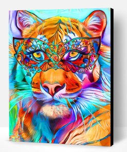 Abstract Bengal Tiger Paint By Number