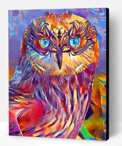 Abstract Owl Bird Paint By Number