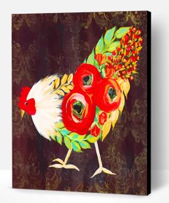 Abstract Rooster Paint By Number