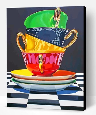 Aesthetic Teacups Paint By Number