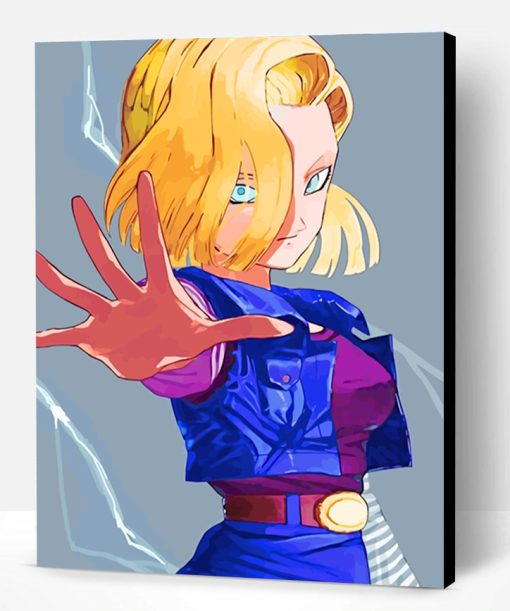 Android 18 Paint By Number