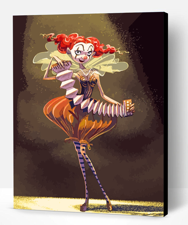 Anime Circus Girl Paint By Numbers - Paint By Numbers PRO