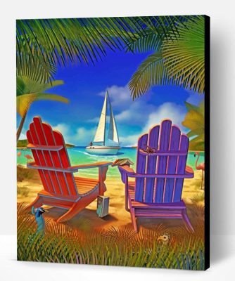 Beach Chairs Paint By Number