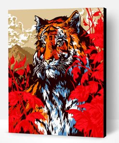 Bengal Tiger Illustration Paint By Number