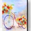 Bike And Flowers Paint By Number
