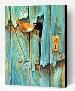 Bird On Door Paint By Number