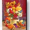 Birds On Flowers Bouquet Paint By Number