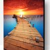 Boardwalk Into Sunset Paint By Number
