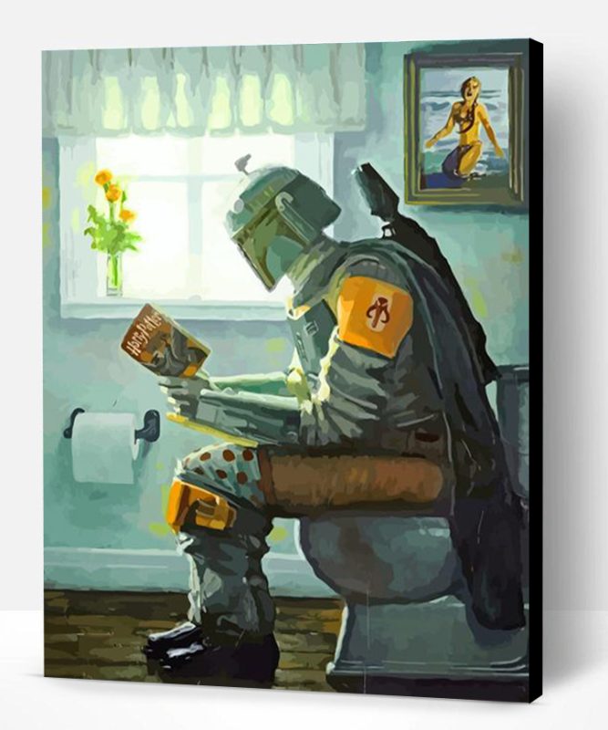 Boba Fett In Toilette Paint By Number