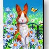 Bunny And Daisies Paint By Number