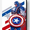 Captain America Illustration Paint By Number
