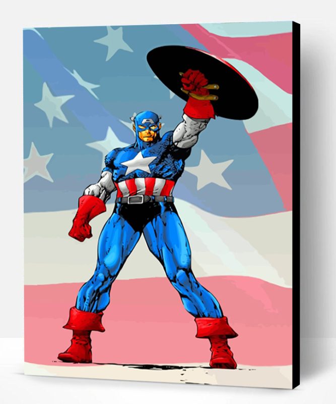 Captain America Marvel Paint By Number