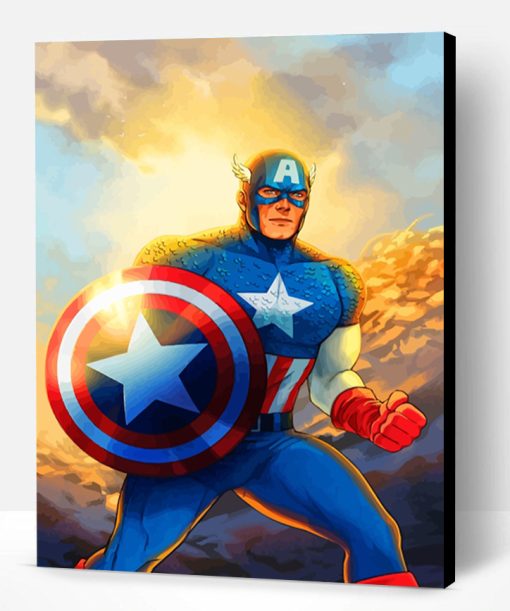 Captain America Paint By Number