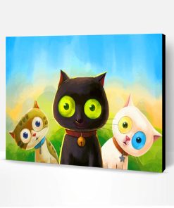 Cartoon Cats Paint By Number