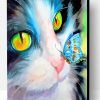 Cat And Butterfly Paint By Number