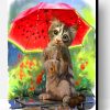 Cat And Watermelon Umbrella Paint By Number