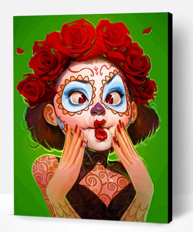Catrina Sugar Skull Paint By Number