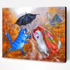 Cats In Rain Paint By Number