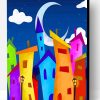 Colorful Buildings Art Paint By Number