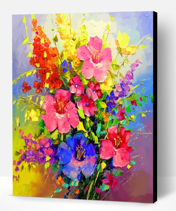 Colorful Flowers Bouquet Paint By Number