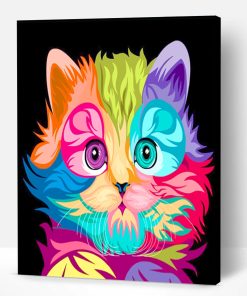 Colorful Kitten Paint By Number