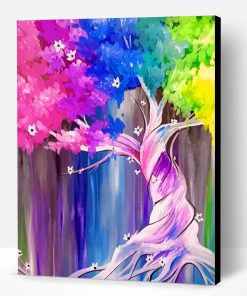 Colorful Tree Art Paint By Number
