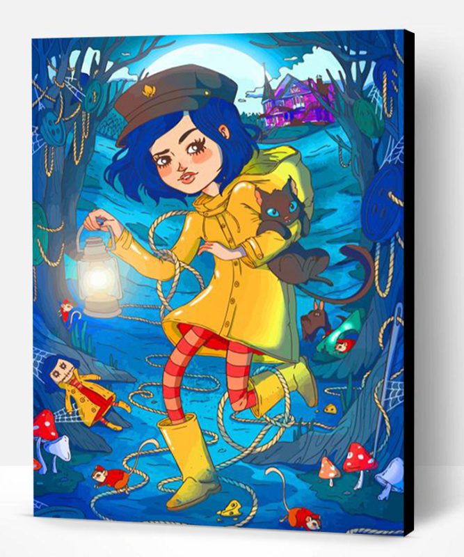 Coraline And Cat Paint By Number