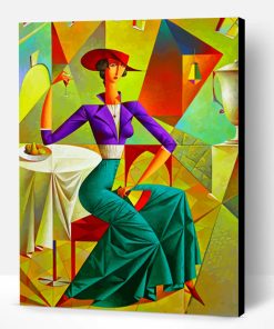 Cubism Lady Paint By Number