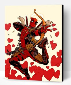 Deadpool In Love Paint By Number