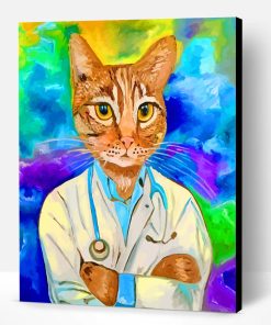 Doctor Cat Paint By Number