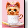 Dog In Teacup Paint By Number