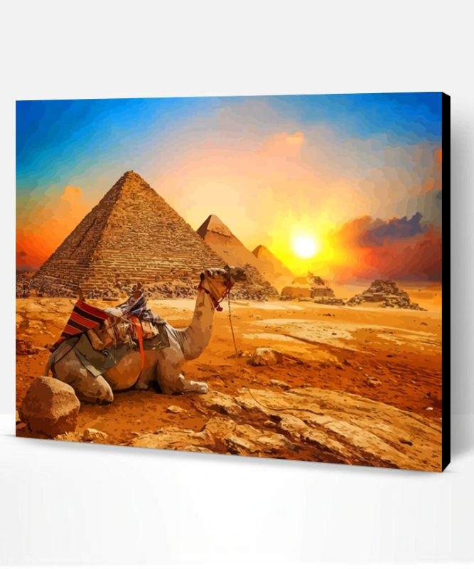 Egypt Desert Camel Paint By Number