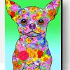 Floral Chihuahua Paint By Number
