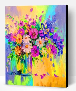 Flowers In A Vase Paint By Number
