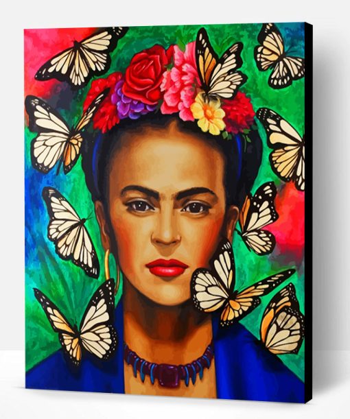 Frida And Butterflies Paint By Number