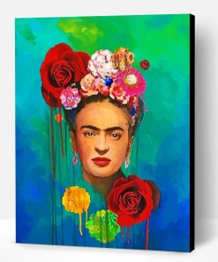 Frida And Flowers Art Paint By Number