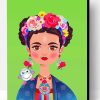 Frida Kahlo And Monkey Paint By Number