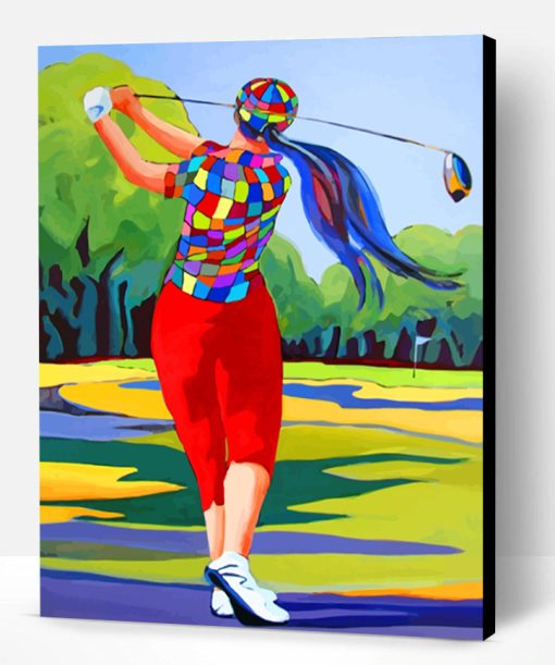 Golf Player Paint By Number