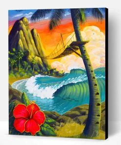 Hawaiian Tropical Island Paint By Number
