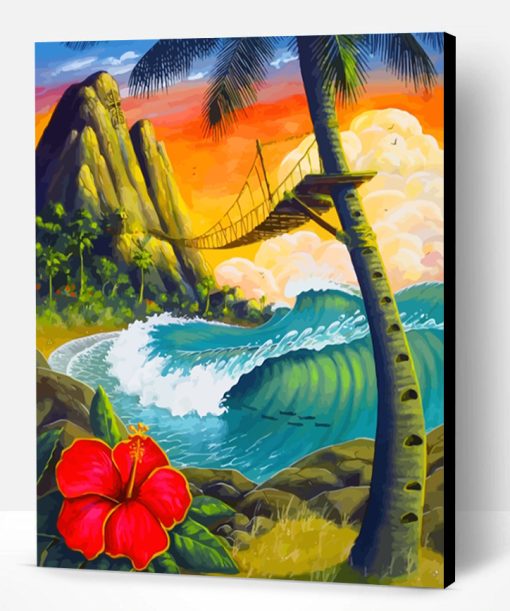 Hawaiian Tropical Island Paint By Number