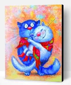 Hugging Cats Paint By Number
