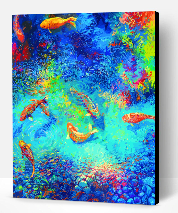 Koi Fish Art - Paint By Number - Paint By Numbers PRO