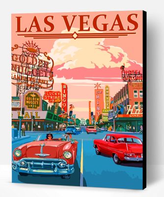 Las Vegas Poster Paint By Number