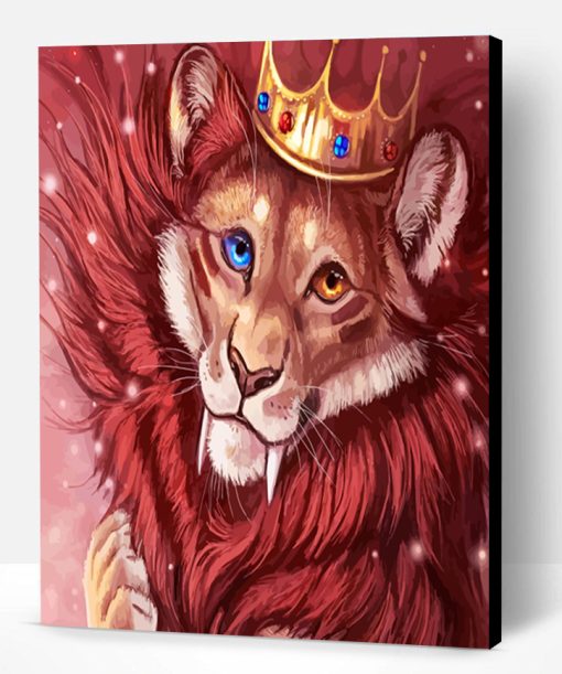 Lion King With Crown Paint By Number