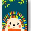 Little Cute Hedgehog Paint By Number