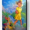 Little Girl And Rabbit Paint By Number